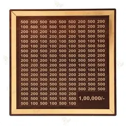 houseofad ?1,00,000 Savings Challenge Cash Box | Durable Wooden Coin Bank for Cash & Coins Coin Bank image 1
