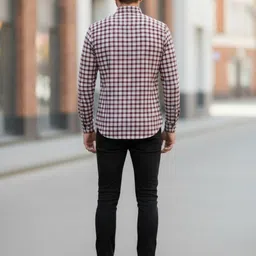 grt Men Regular Fit Checkered Spread Collar Casual Shirt image 2