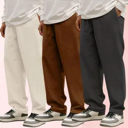 metronaut Regular Fit Men Multicolor Cotton Blend Trousers-picture-20