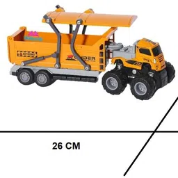 zuuluzrs Truck Toy Engineering Transport Car Toy Engine Die Cast Pack Of 1 Truck image 3