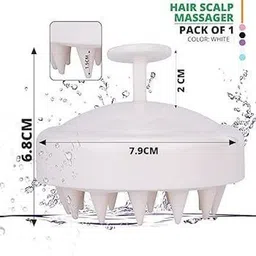 krurotza Scalp Massager,Shampoo Brush, scalp Scrubber With Soft Silicon Bristles image 4