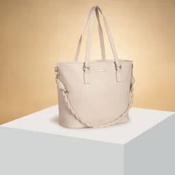 forever glam by pantaloons Women White Tote image 1
