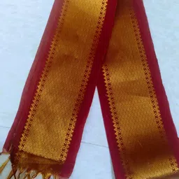 kirsilk Woven, Self Design Silk Men Maroon, Red Scarf, Fancy Scarf, Stole-picture-36