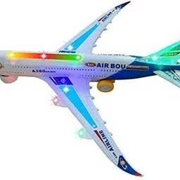 bmt Aeroplane Automatic Moving System More Interesting with LED light for kids. image 2