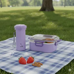 riseon Purple Wow lunch box and bottel combo 1 Containers Lunch Box image 5
