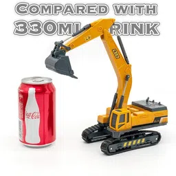 darvice Unbreakable Bulldozer Excavator Toy Kids Digger Trucks Construction Vehicles Toy image 3