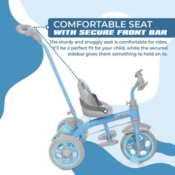 avigo Parent Rod , Sipper, Footrest, Seat Belt For Kids | 2-5 yrs Tricycle image 2