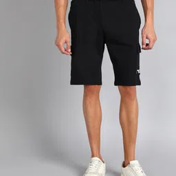 Solid Men Black Regular Shorts-image-29