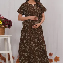 vardhana Women Maternity/Nursing Nighty-picture-10