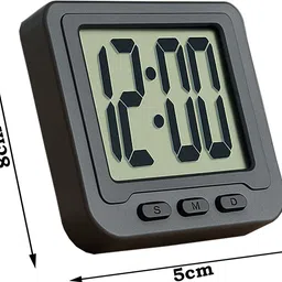 regals choice Digital Black Clock image 2