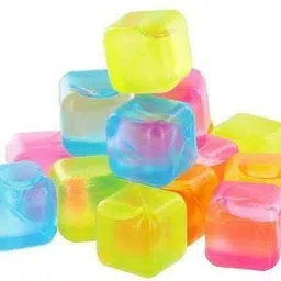 al atash Square Shape Reusable Ice Cubes, Ice Cubes Moulds Filled with Pure Water Multicolor Silicone Ice Cube Tray-picture-12
