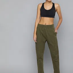 HRX by Hrithik Roshan Women Green Melange Solid Regular Fit Running Trackpants-picture-26