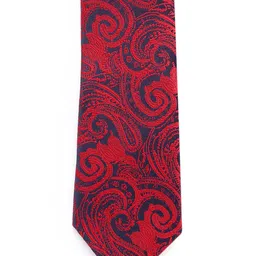 Louis Philippe Men Navy Blue Red Printed Accessory Gift Set image 3