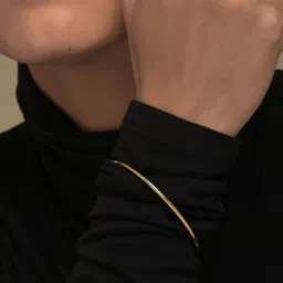 PALMONAS Women Gold-Toned Gold-Plated Bangle-Style Bracelet image 2