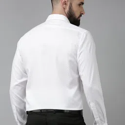 Van Heusen Men Pure Cotton Custom Micro Checks Formal Shirt image 2