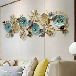 creator handicrafts Golden Rings Abstract Metal Wall Art-picture-12