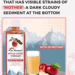Dr. Morepen Apple Cider Vinegar With 2x Mother - Buy 1 Get 1 - 1L image 4