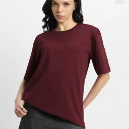 JUNEBERRY Pack Of 2 Oversized Drop-Shoulder Sleeves Pure Cotton T-shirts-picture-16