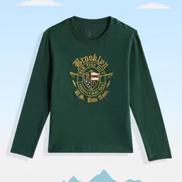 U.S. Polo Assn. Kids Boys Green Brand Logo Embroidered Pure Cotton T-shirt-picture-38