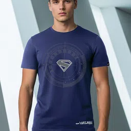 Bewakoof Men Superman Typography Printed Round Neck Pure Cotton T-shirt-picture-45