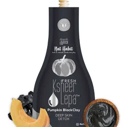Nat Habit Fresh Ksheer Lepa Pumpkin Black Clay Deep Skin Detox Face Mask 40gm-picture-16