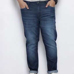 Hardsoda by The Indian Garage Co Men Plus Size Slim Fit Light Fade Stretchable Jeans-picture-29