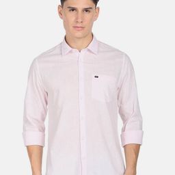 AD By Arvind  Long Sleeves Pure Cotton Slim Fit Shirt-picture-10
