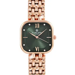 Carlton London Women Dial & Stainless Steel Bracelet Style Straps Analogue Watch CLSSCDGRN-picture-15