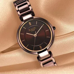 Titan Women Brown Brass Dial & Brown Stainless Steel Bracelet Style Straps Analogue Watch 2608QM02-picture-16