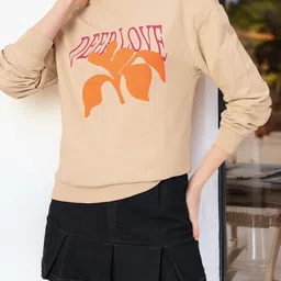 DressBerry Chic Charm Printed Cotton Terry Relaxed Fit Sweatshirt-image-31