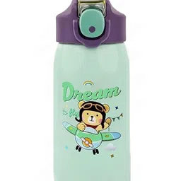 YK Green Printed Insulated Stainless Steel Sipper Water Bottle - 530 ml-image-53