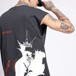 UNRL Graphic Printed Pure Cotton Oversized Sleeveless T-shirt-picture-11