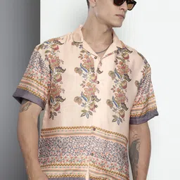 the indian garage co The Indian Garage Co. Opaque Floral Printed Casual Shirt-picture-24