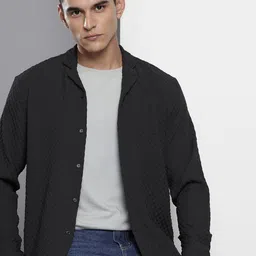 The Indian Garage Co Self Design Opaque Relaxed Fit Casual Shirt-picture-22