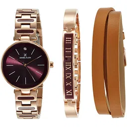 Daniel Klein Women Pink Dial Analog Watch with Bracelet Gift Set - DK11794-6-image-23