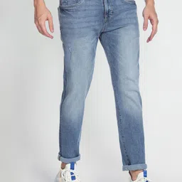 Flying Machine Slash Slim Tapered Fit Lightly Distressed Stretchable Jeans-picture-37