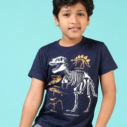 V-Mart Boys Graphic Printed Round Neck Cotton Casual T-shirt-picture-18