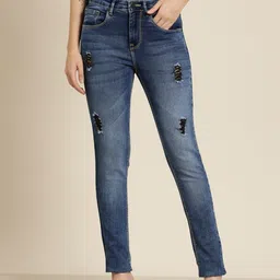 HERE&NOW Women Skinny Fit High-Rise Jeans-picture-15