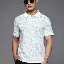 Raymond Printed Polo Collar Pure Cotton Slim Fit T-shirt-picture-33