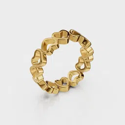 Anushka Jain Jewellery 925 Sterling Silver Gold Plated Heart Infinity Finger Ring-picture-17