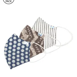 Kalakari India Men Pack of 3 4 Ply Handmade Sustainable Protective Outdoor Masks-image-60