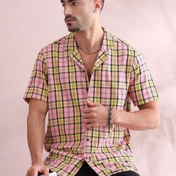filori studio FILORI Men Classic Tartan Checks Opaque Checked Casual Shirt-picture-38