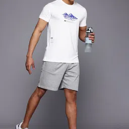 HRX by Hrithik Roshan Men Graphic Printed Training T-shirt image 5