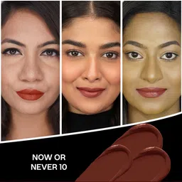 FACES CANADA Intense Color 8 Hr Stay Comfy Matte Creme Lipstick 4.2 g - Now Or Never 10 image 3