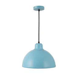 shoppeefry Dome Cork Blue Matt Metal Hanging Light image 4