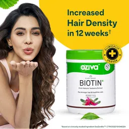 OZiva Set Of 3 Plant Based Biotin Powder For Hair Growth With Amla - 125g Each image 3
