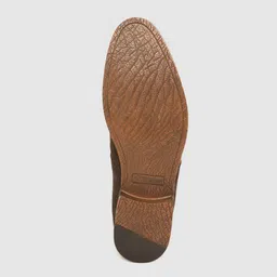 CLOG LONDON Men Coffee Brown Solid Leather Mid-Top Chelsea Boots image 3