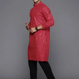 Indo Era Embroidered Sequined Kurta image 3