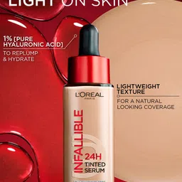 LOreal Paris Infallible 24H Lightweight Tinted Serum Foundation 30ml - Light-Medium 3-4 image 4