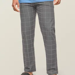 XYXX Men Super Combed Cotton Pack of 3 Checkmate Lounge Pants XYPYJM3PCKN58 image 2